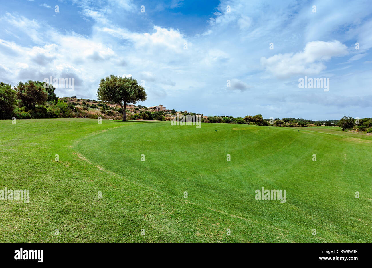 Golf course, Crete, Greece Stock Photo Alamy