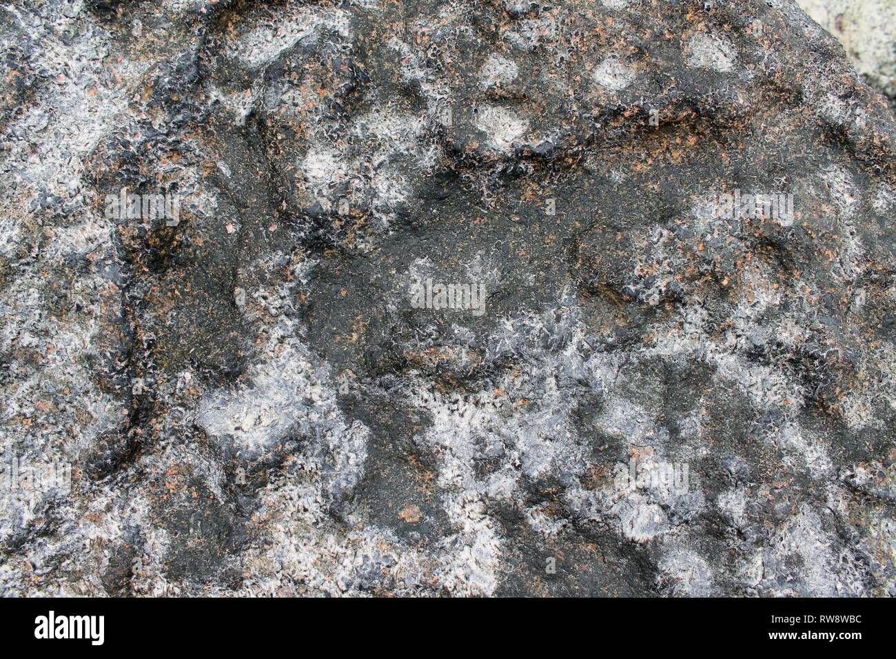 Close up texture of granite walls and rocks in high resolution with ...