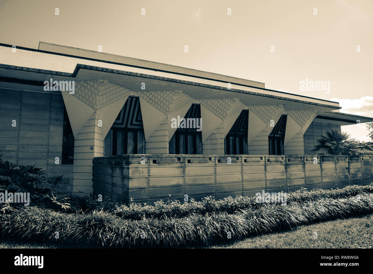 Frank Lloyd Wright architecture from Florida Southern College Stock ...