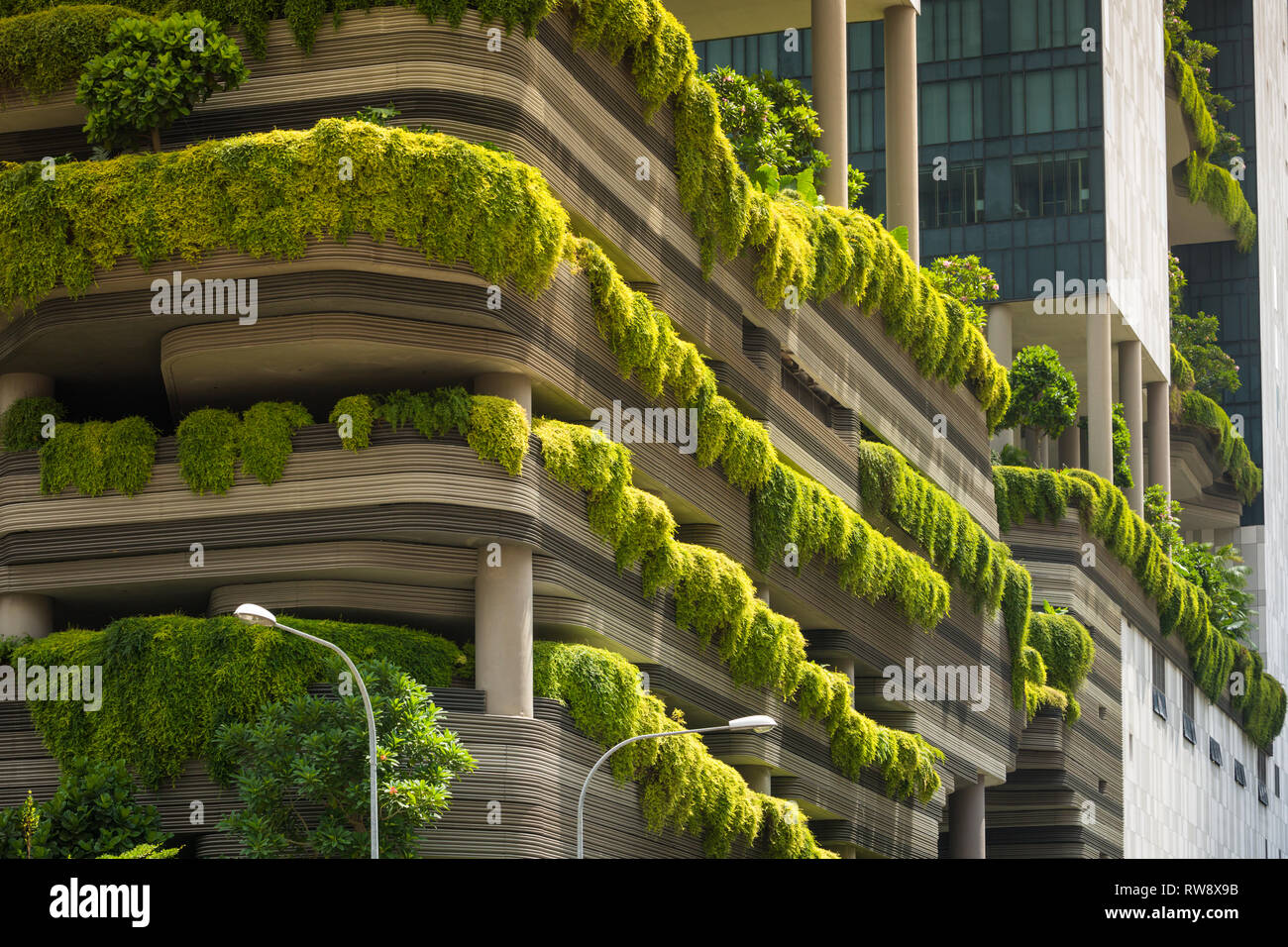 The ParkRoyal on Pickering hotel in Singapore Stock Photo