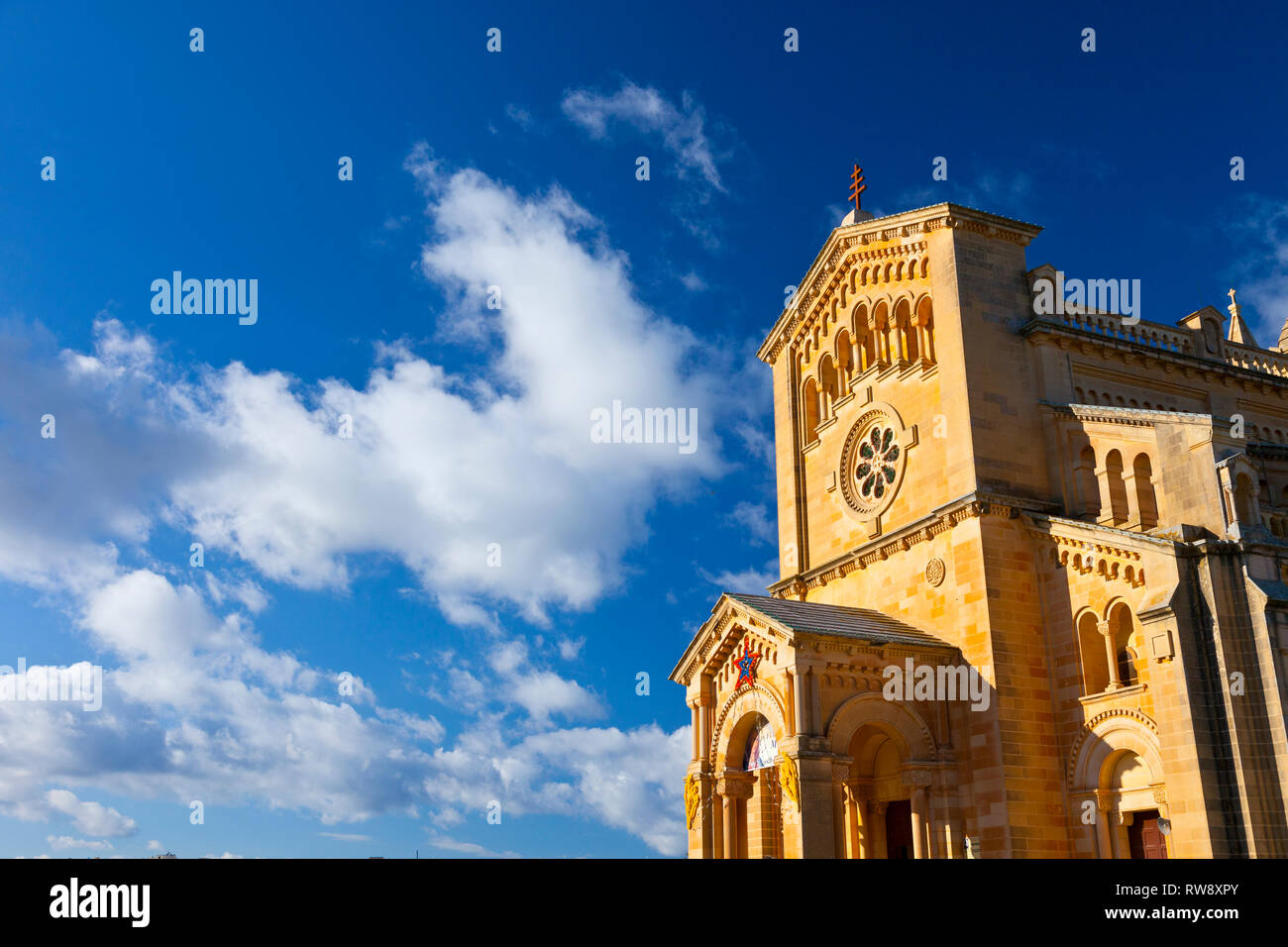 Ta Pinu Basilica, Gharb Village, Gozo Island, Malta, Europe Stock Photo ...