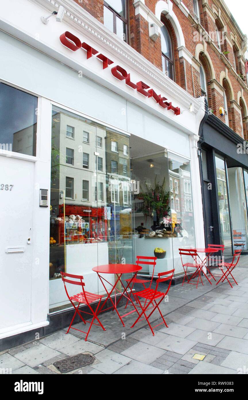 Shop front of Ottolenghi restaurant, Islington, London Stock Photo