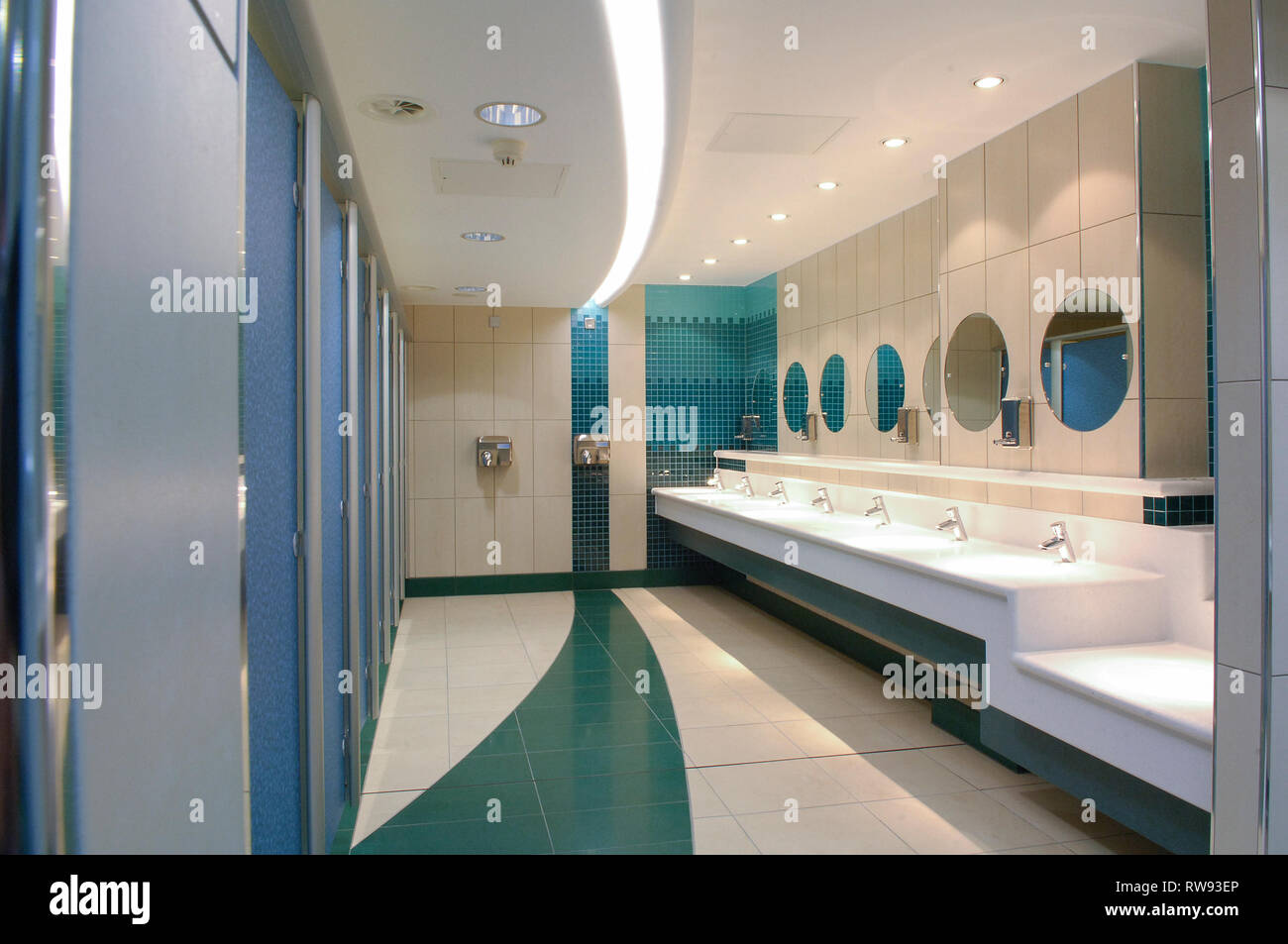 Public toilets, loos, lavs, restrooms. Stock Photo