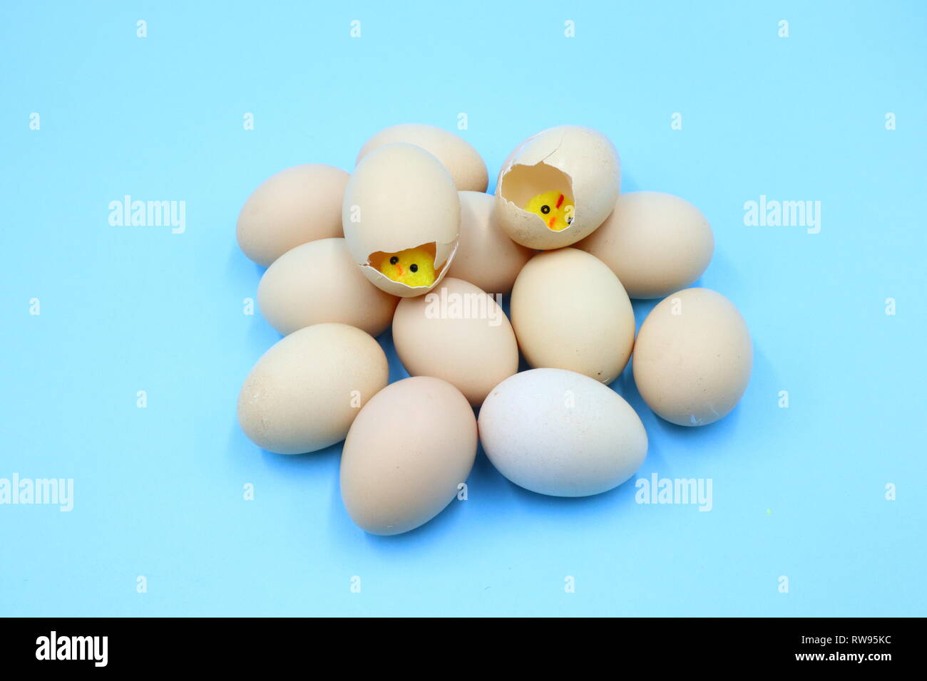 Colorful Easter Composition Stock Photo