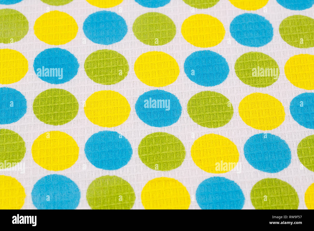 Tablecloth with round pattern closeup picture Stock Photo - Alamy