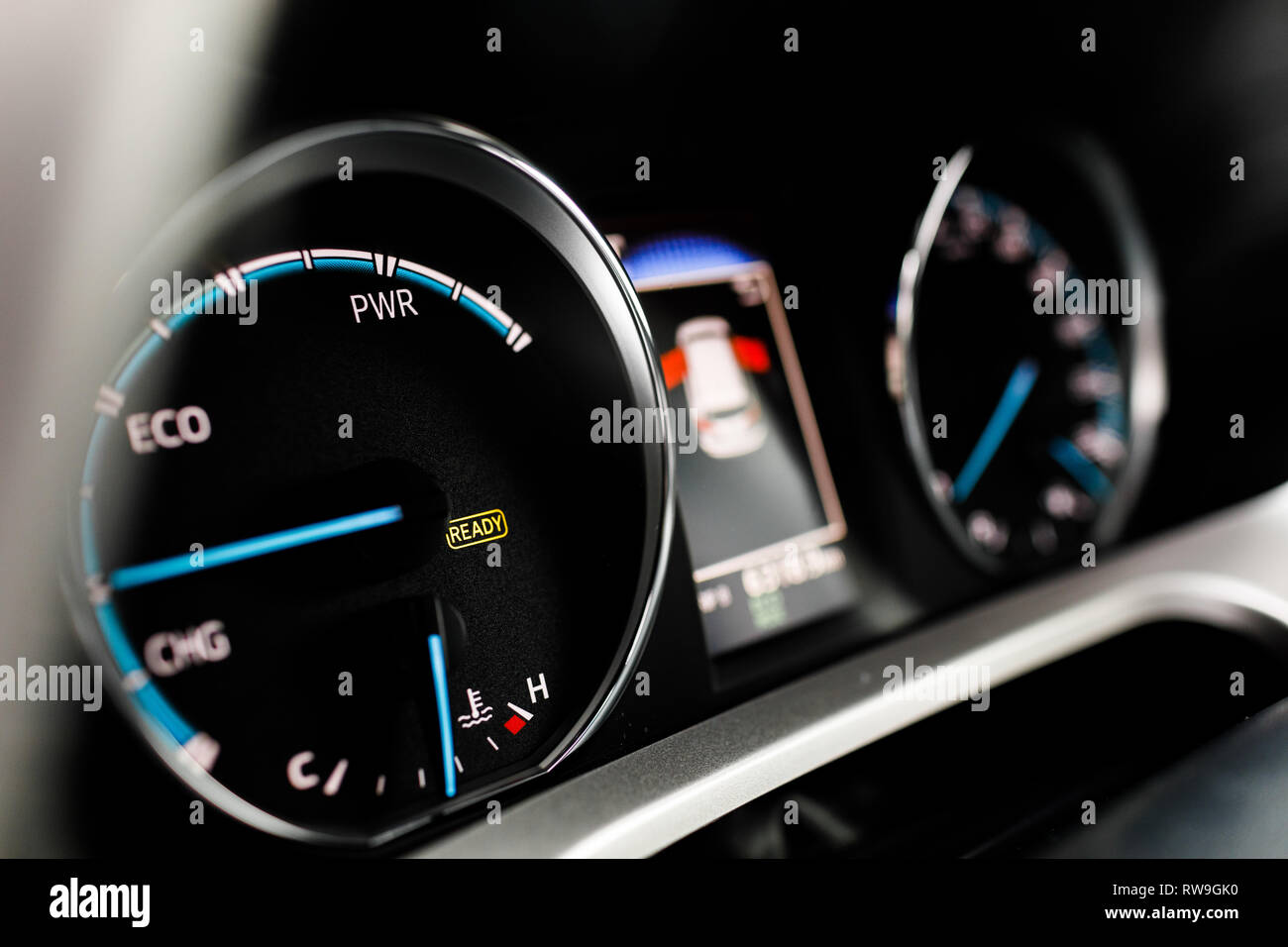 Modern car instrument panel dashboard with car dashboard Stock Photo Alamy