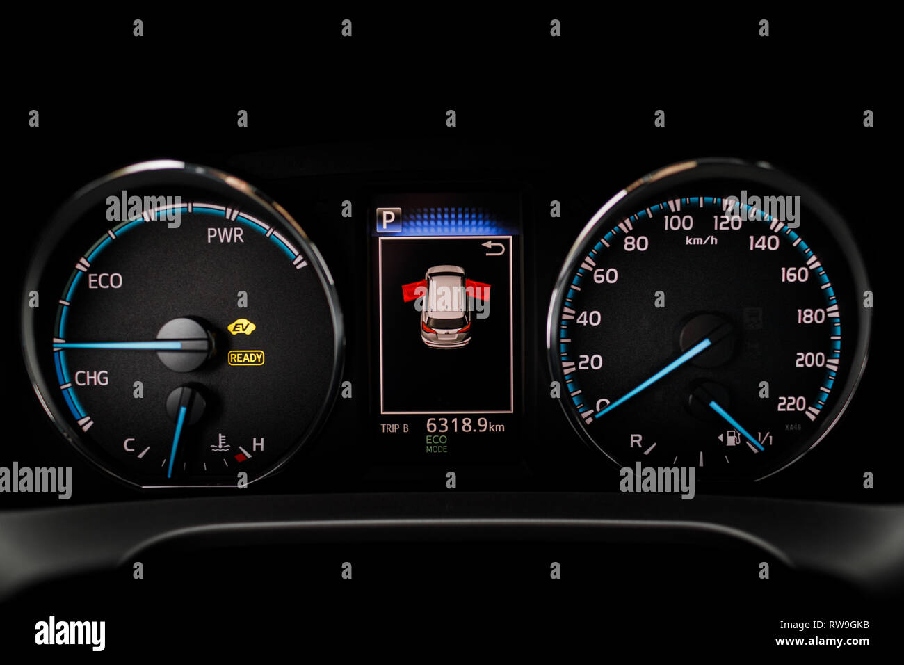 Modern car instrument panel dashboard with car dashboard Stock Photo - Alamy