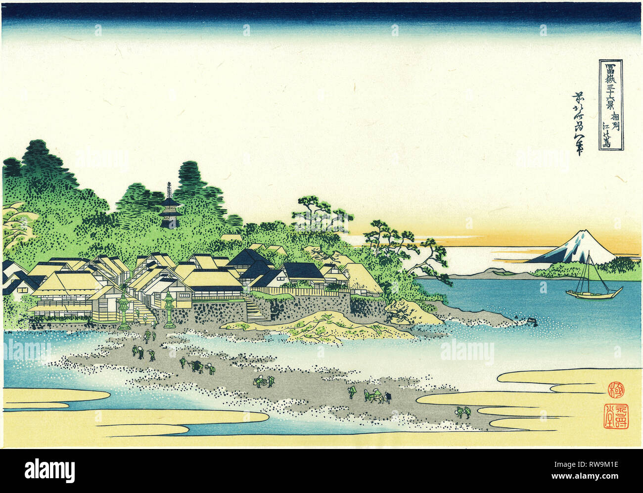 南欧の風景① 油彩nakano yasutaro A 360-Degree Black and White Drawing of a Japanese Landscape