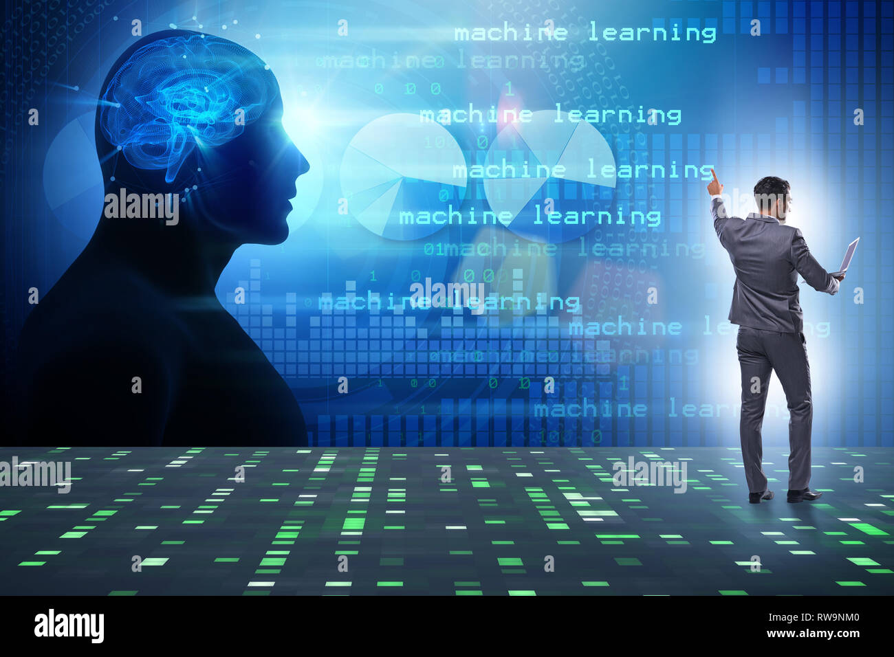 Cognitive computing and machine learning concept Stock Photo - Alamy