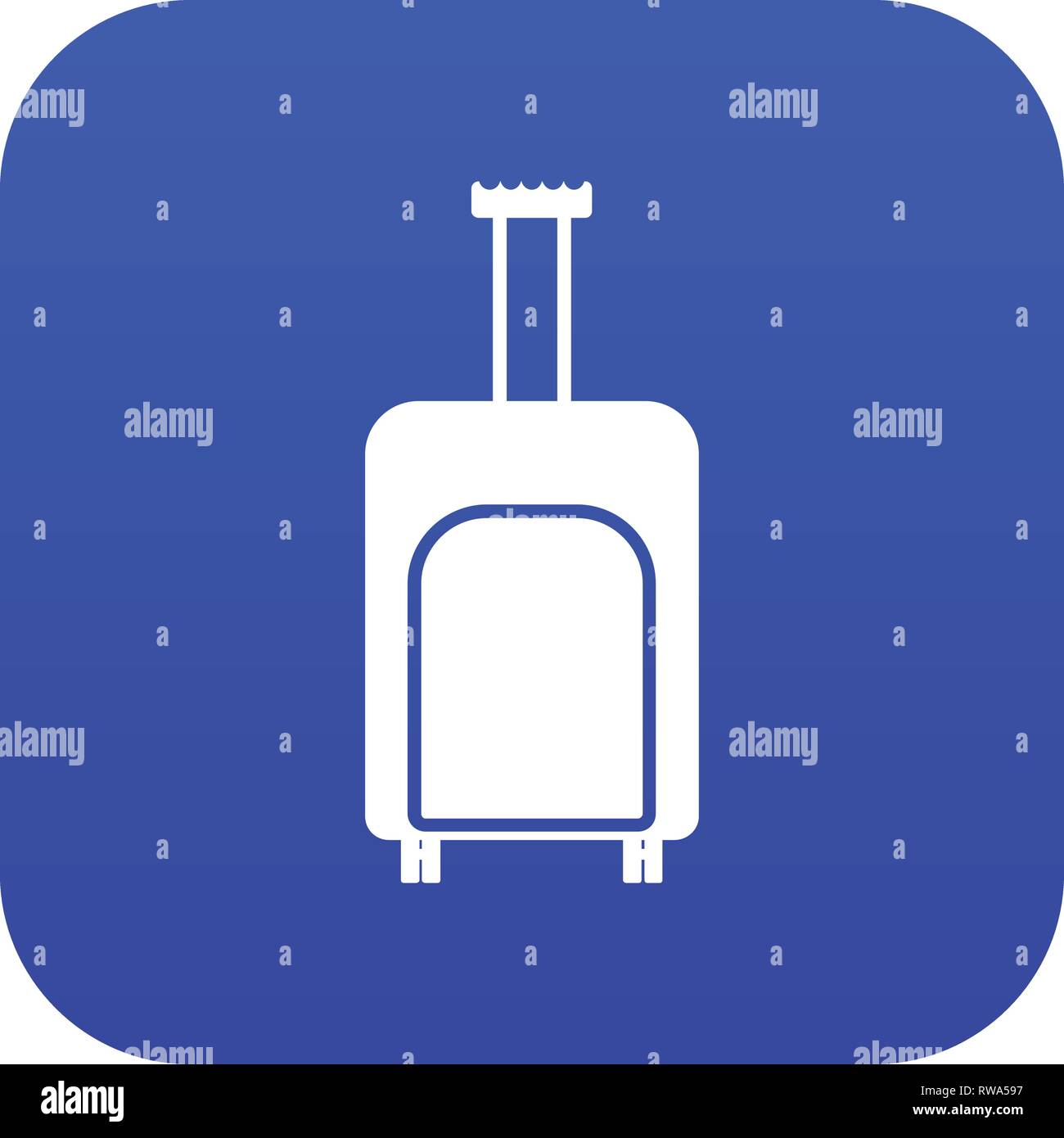 Travel suitcase icon digital blue Stock Vector Image & Art - Alamy