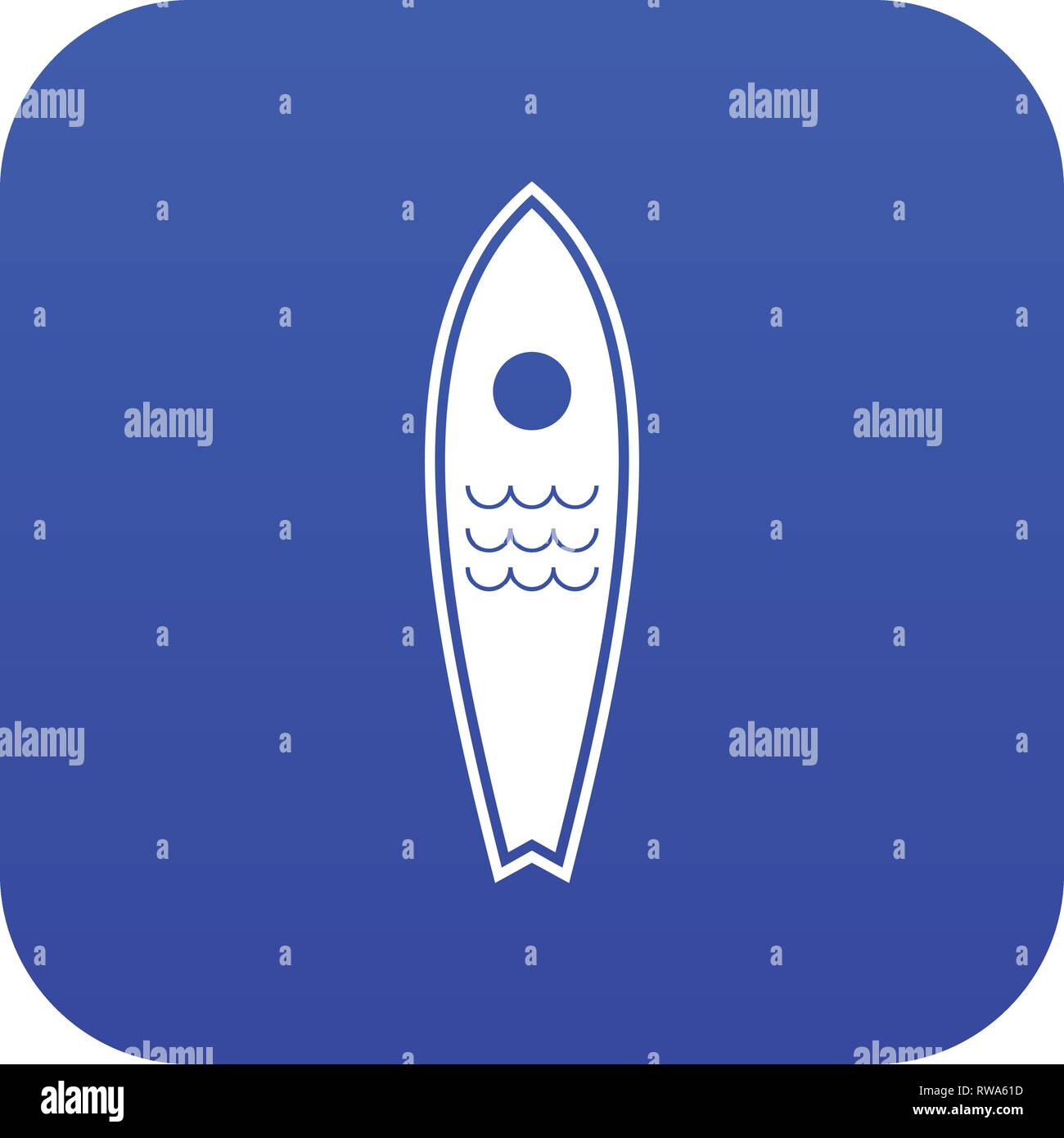 Surfboard icon digital blue Stock Vector Image & Art - Alamy