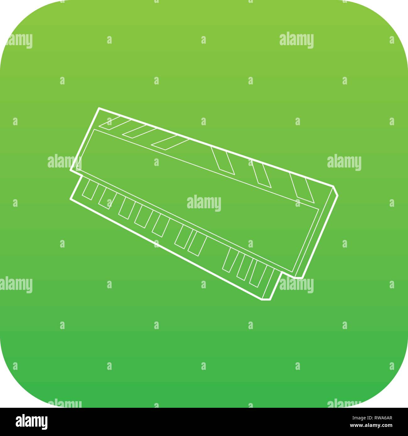 Circuit board green ram Stock Vector Images - Alamy