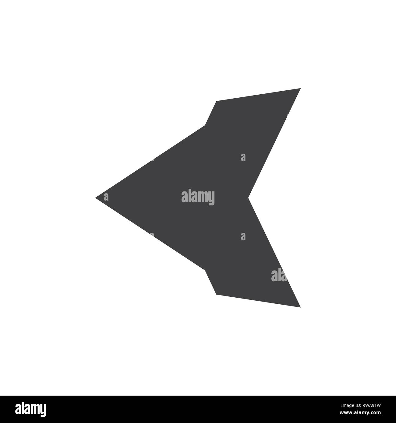 abstract geometric arrow letter k logo vector Stock Vector Image & Art ...