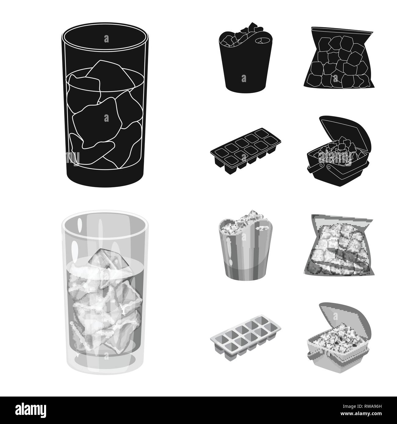 ice,bucket,form,freezer,fridge,glass,cube,package,packaging,bar,crystal ...
