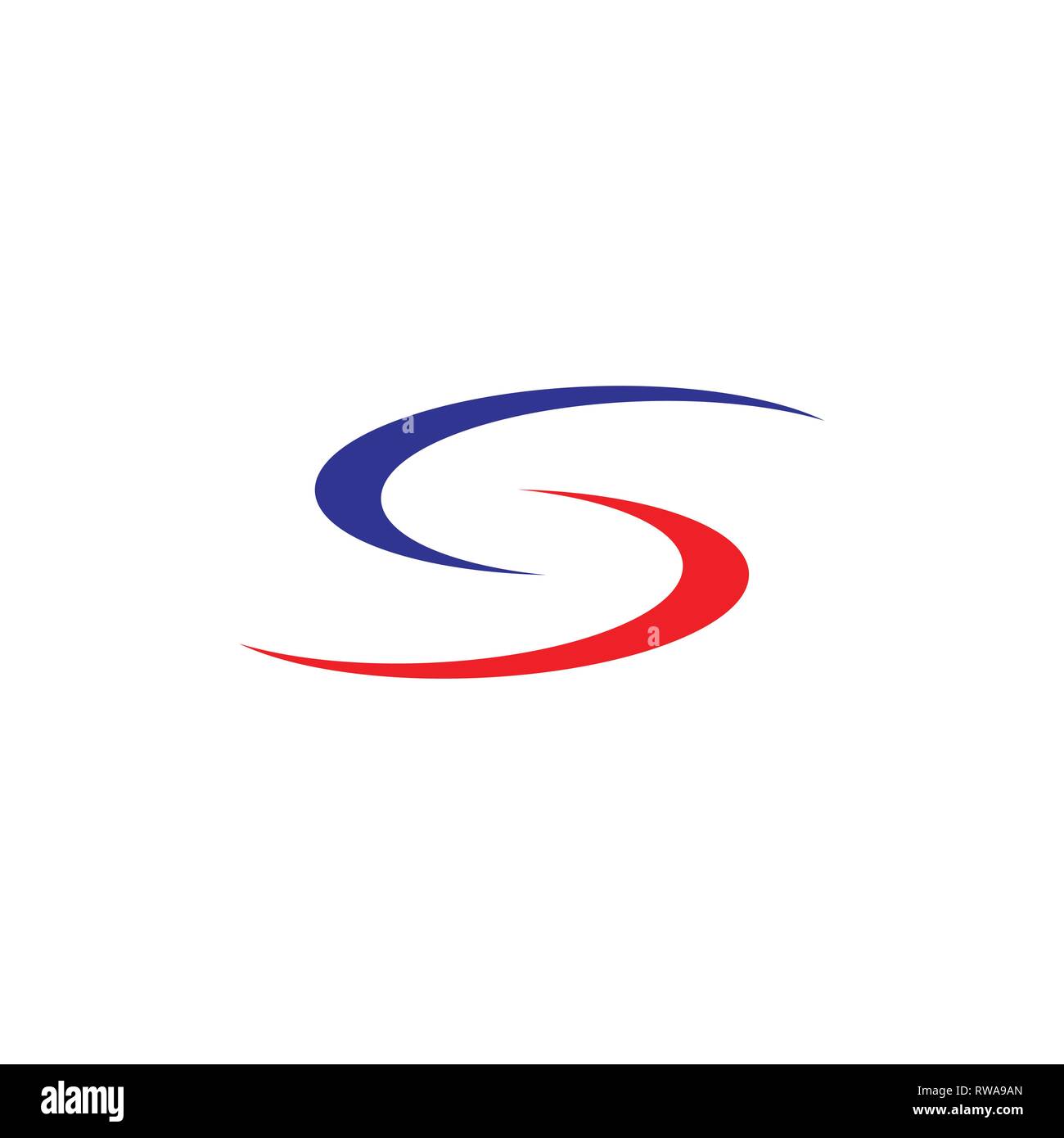 abstract letter s motion circle logo vector Stock Vector Image & Art ...