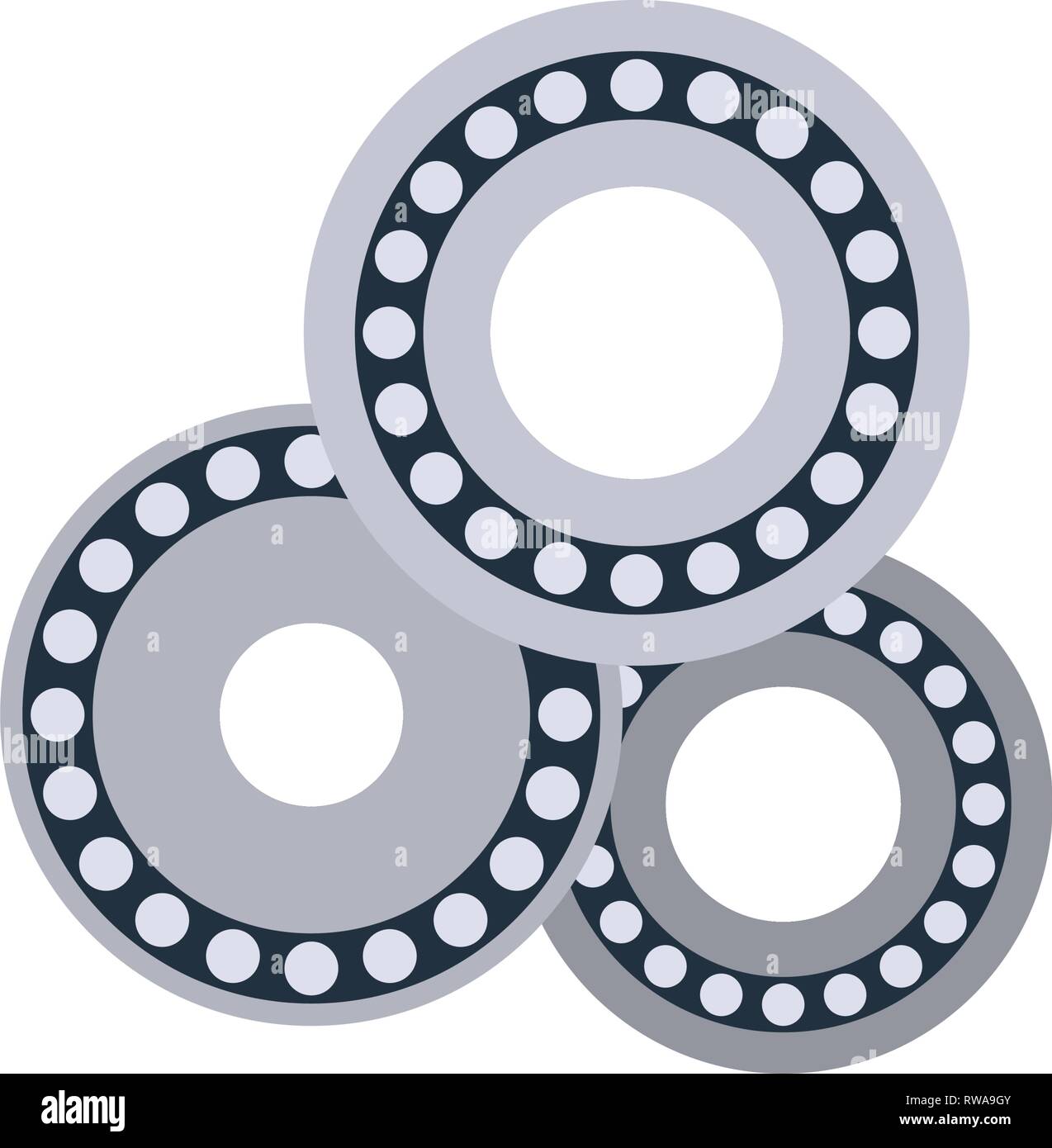 Bearing icon. Flat color design. Vector illustration Stock Vector Image