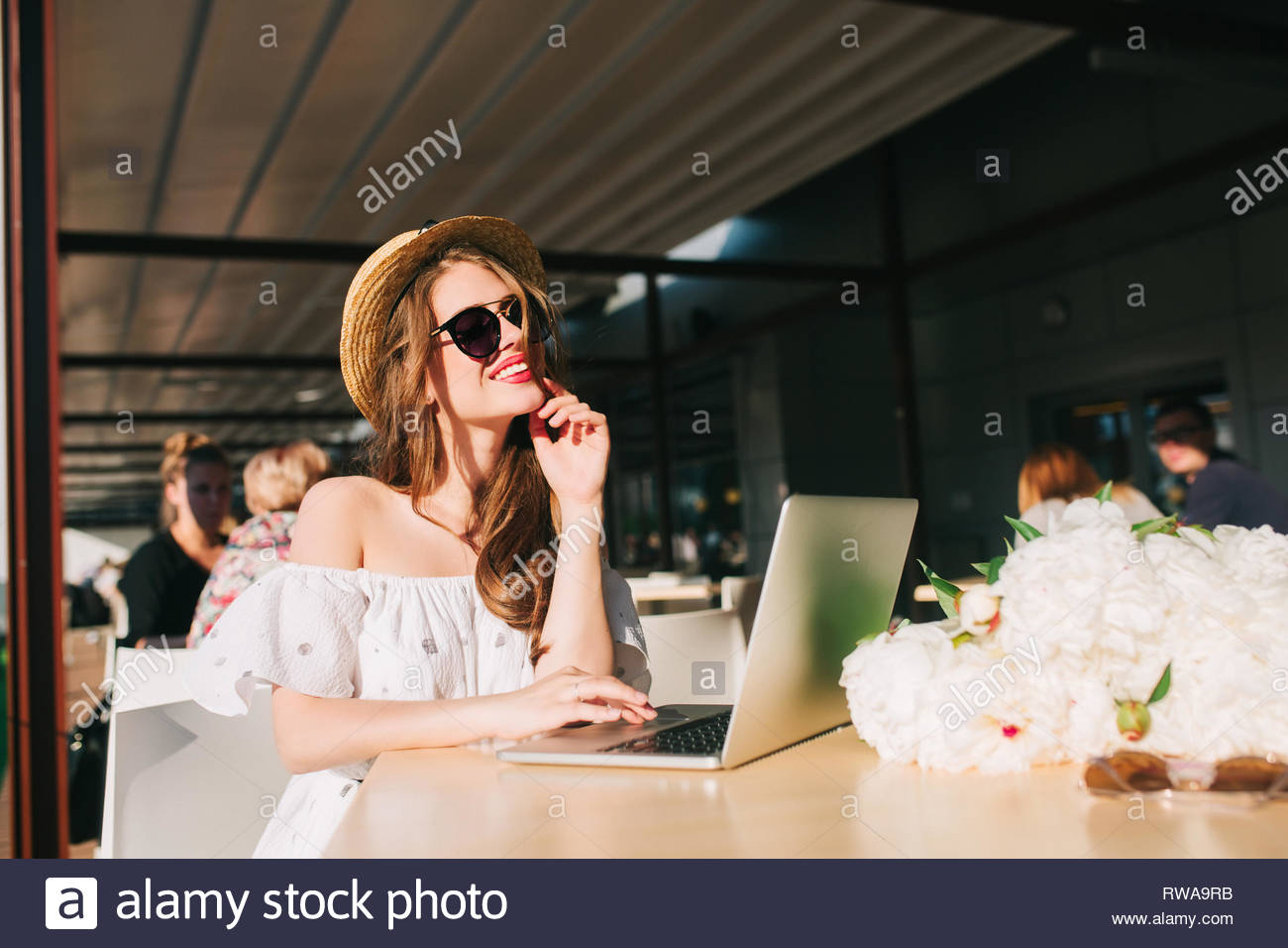 nice girl with sunglasses
