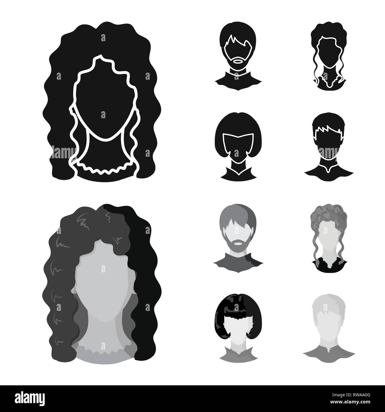 Vector design of professional and photo icon. Collection of ...