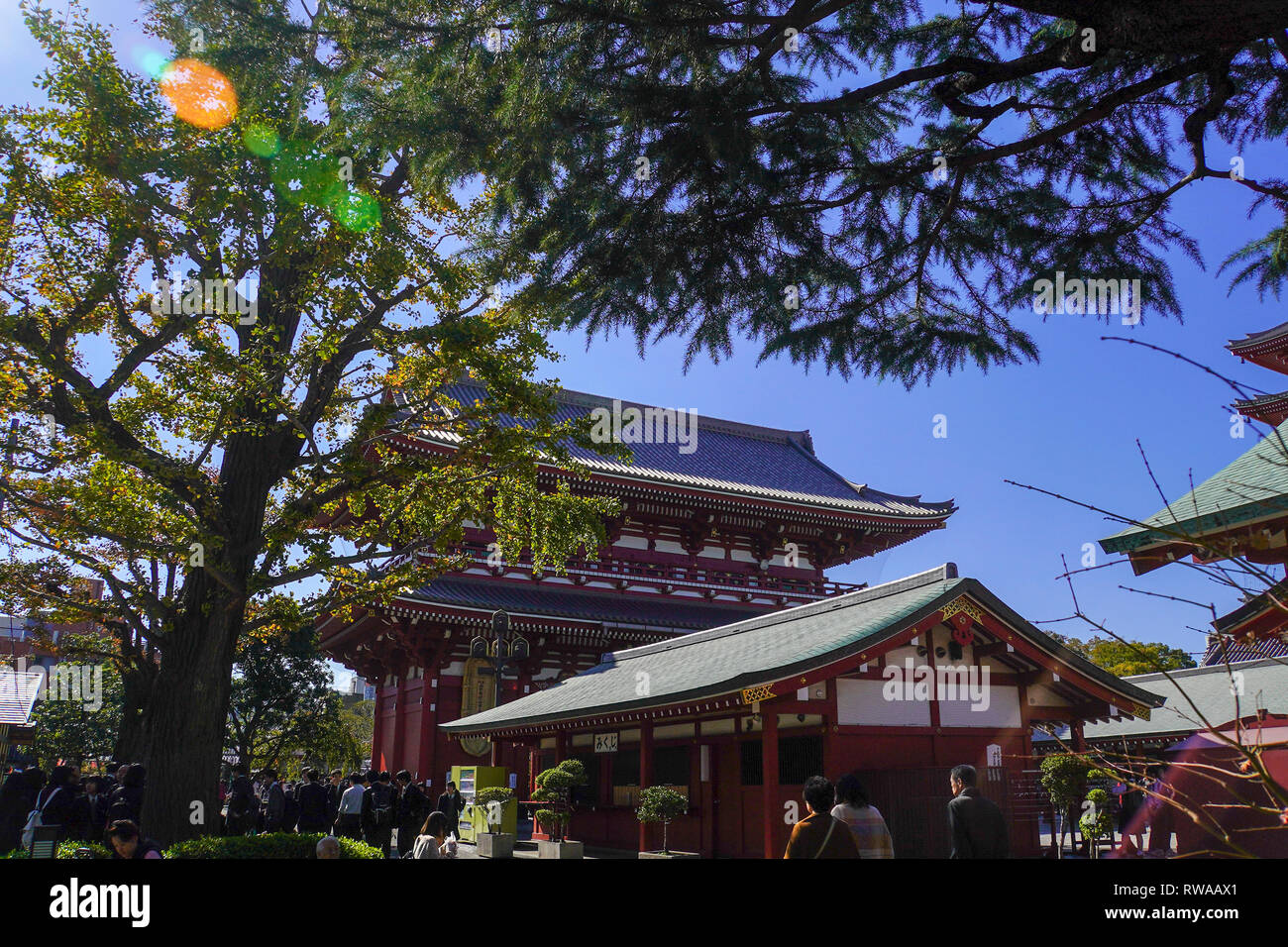 Japan, Tokyo, Asakusa, Senso-ji temple Stock Photo