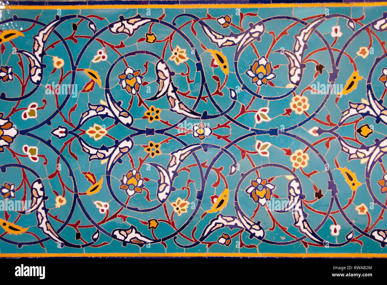 Islamic ceramic tile design Stock Photo