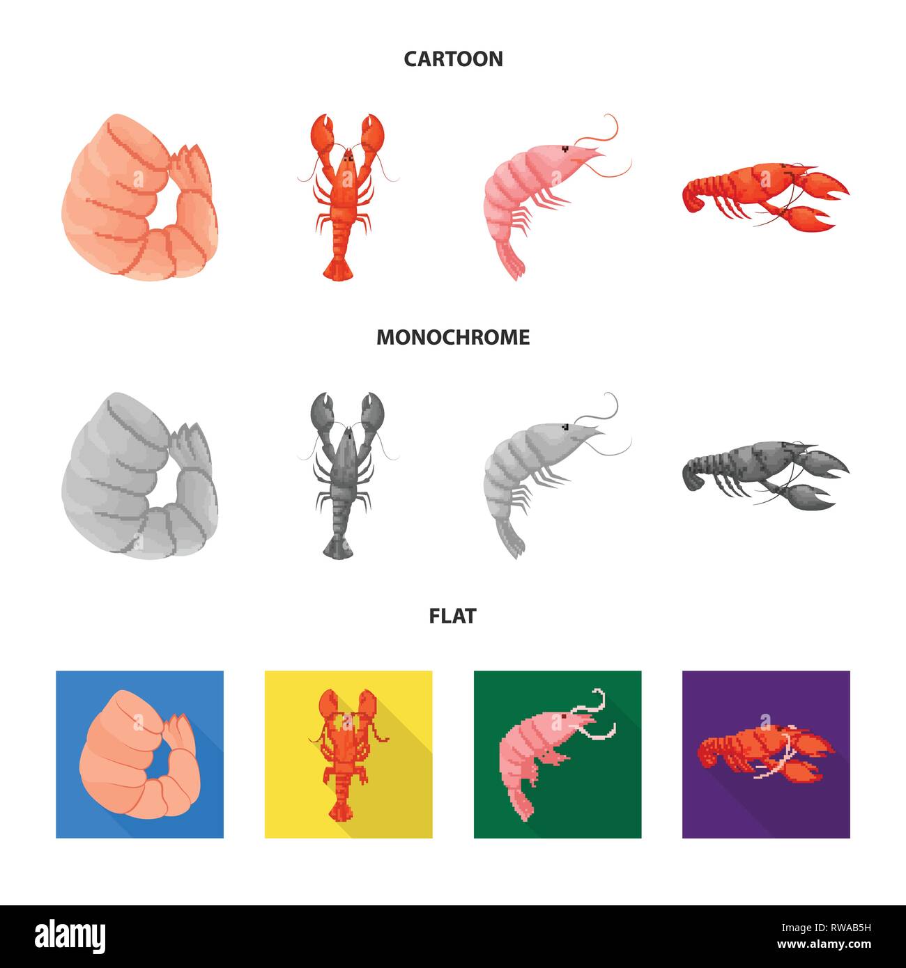 prawn,crayfish,lobster,raw,red,cooked,boiled,luxury,fresh,underwater ...