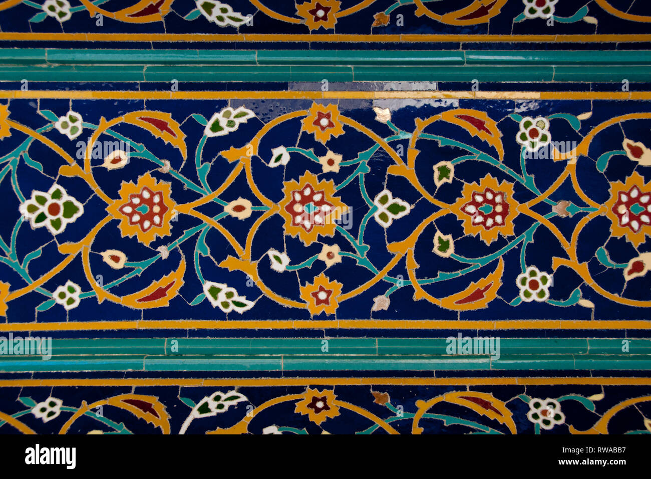 Islamic ceramic tile design Stock Photo