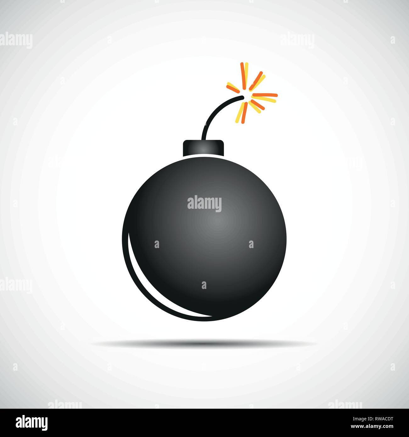 simple bomb icon design vector Illustration EPS10 Stock Vector