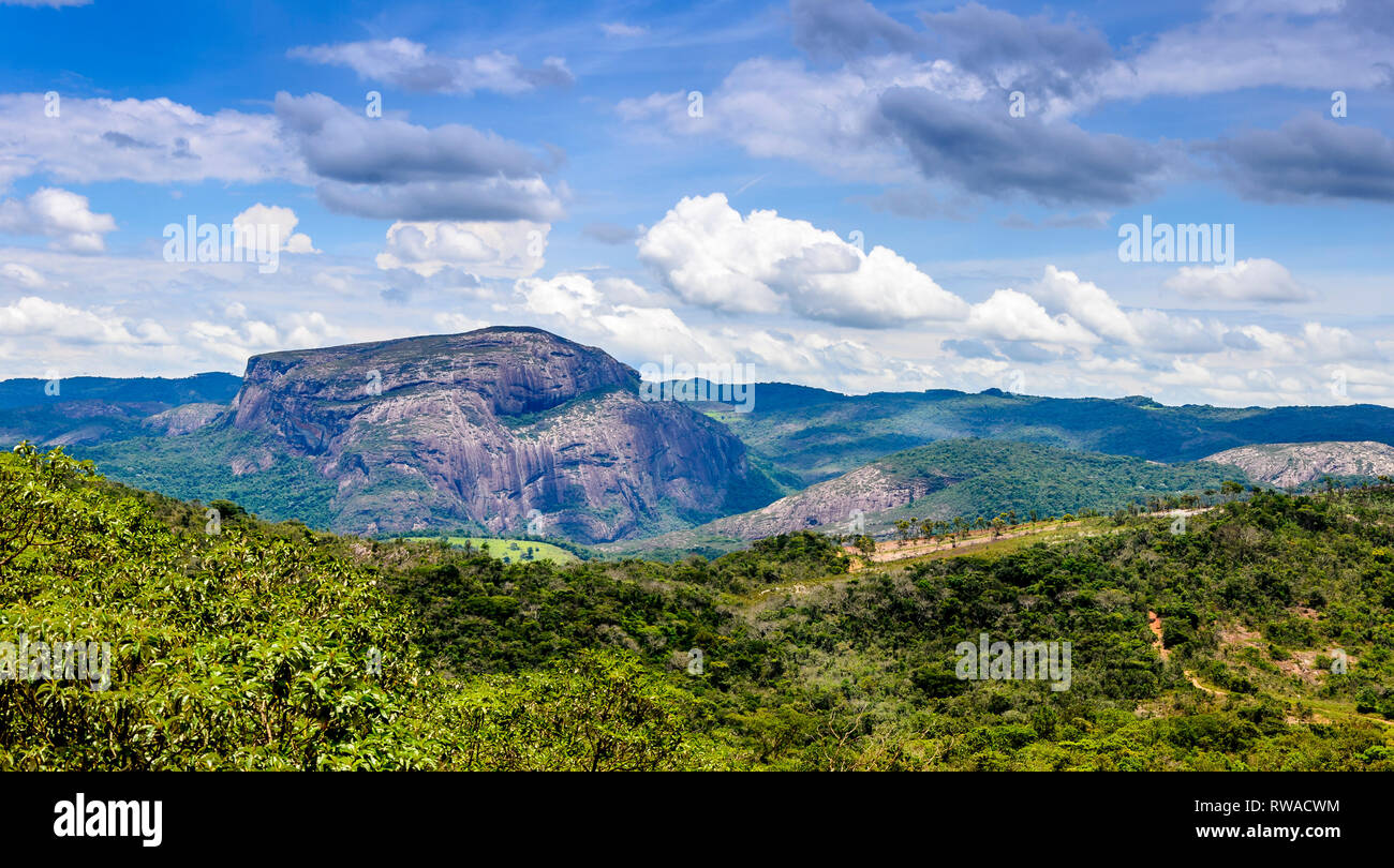 Cauntry side of the state of Minas Gerais , Brazil . Region  in the area Diamantina and Sera . Stock Photo