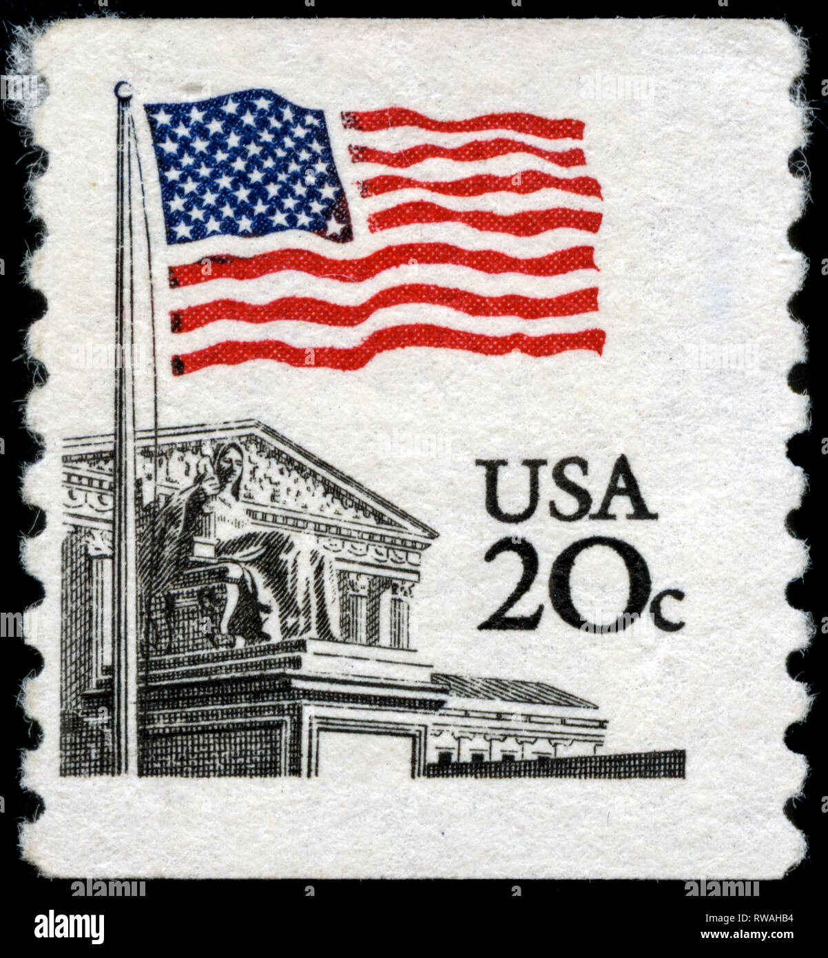 USPS U.S. Flag Forever Stamps, 20 Postage Stamps (FOREVER-FLAG20)