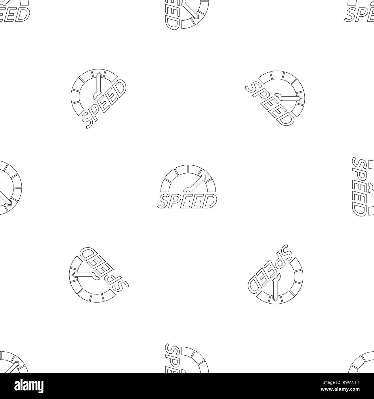Speedometer design pattern seamless vector repeat geometric for any web design Stock Vector