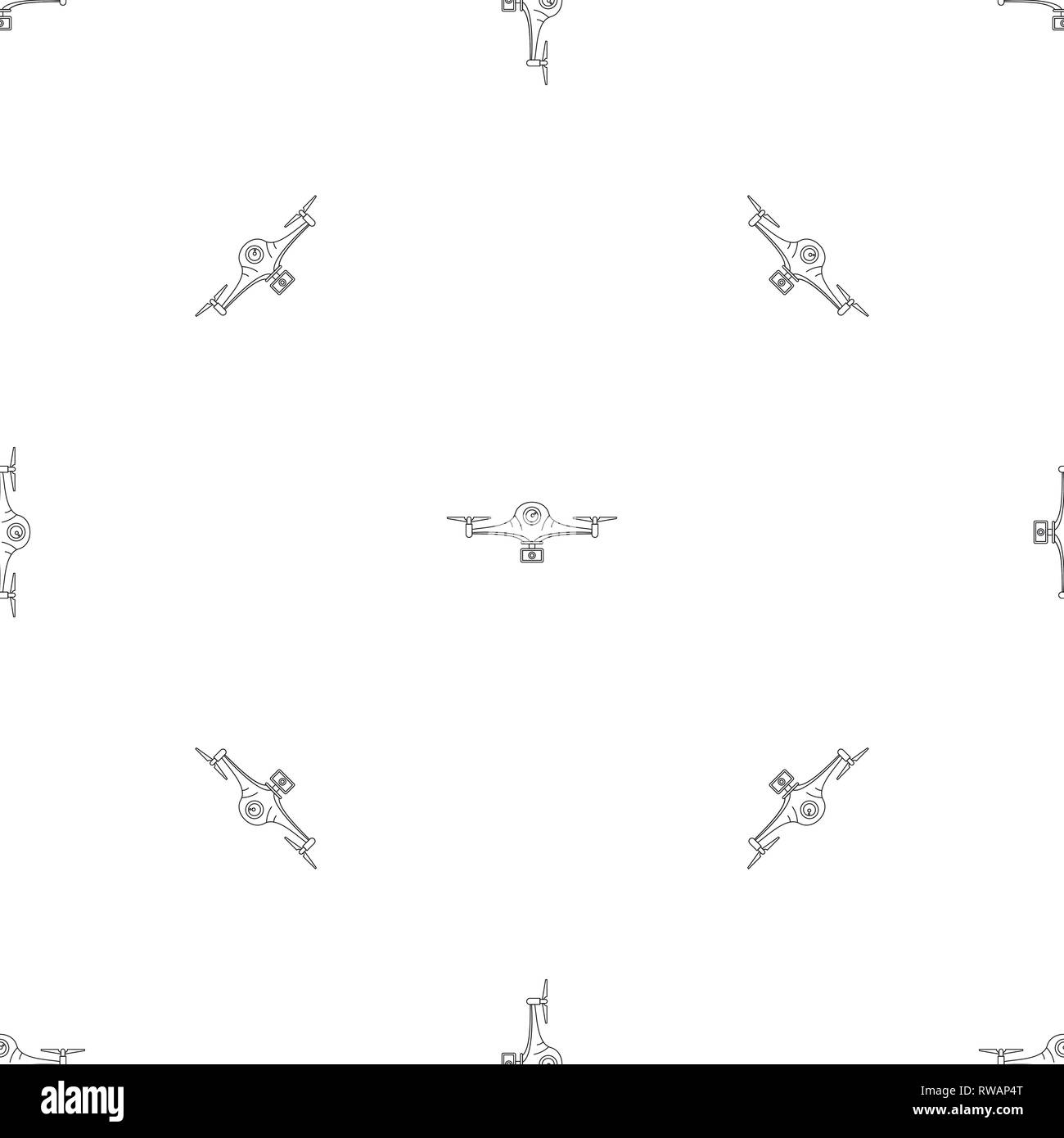 Aerial drone pattern seamless vector repeat geometric for any web design Stock Vector
