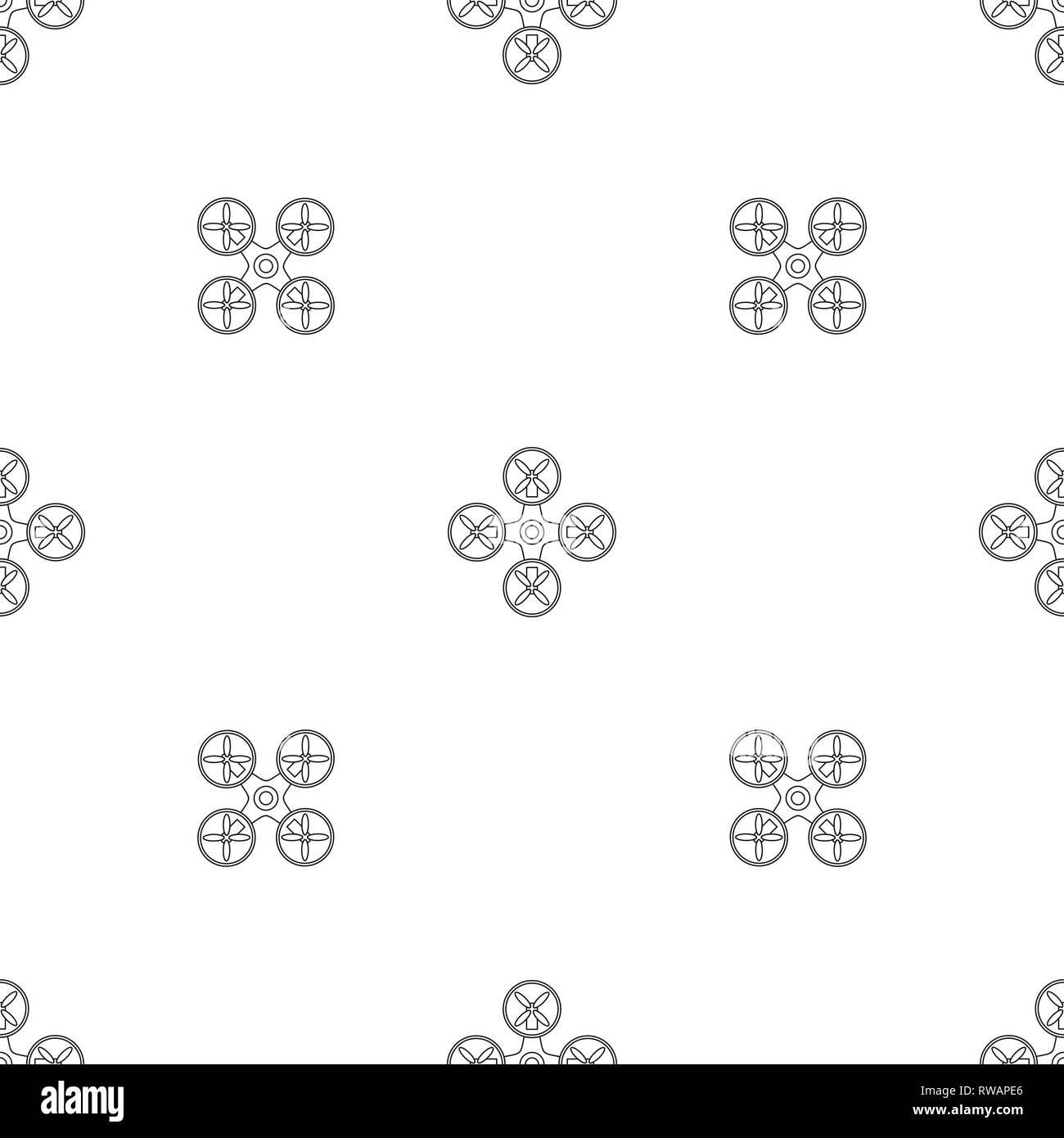 Modern drone pattern seamless vector repeat geometric for any web design Stock Vector