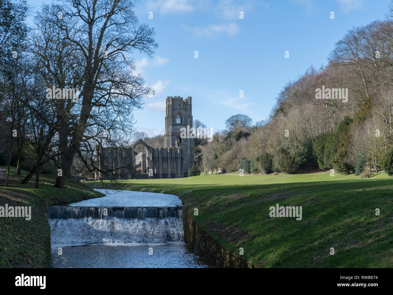 Fountains Abbey, Ripon North Yorkshire Stock Photo Alamy