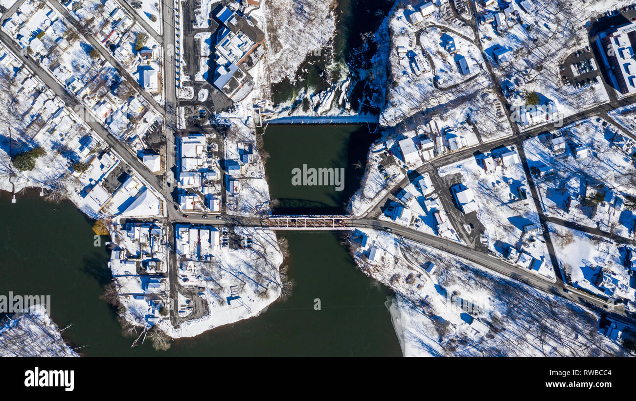 Winter in Saugerties, Ulster County, NY, USA Stock Photo Alamy