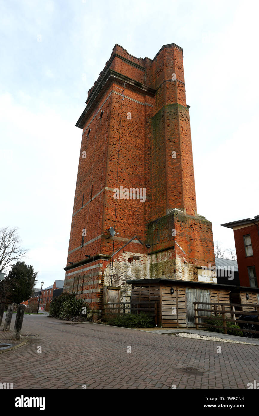 Graylingwell Park Water Tower, Chichester, West Sussex, UK. Stock Photo