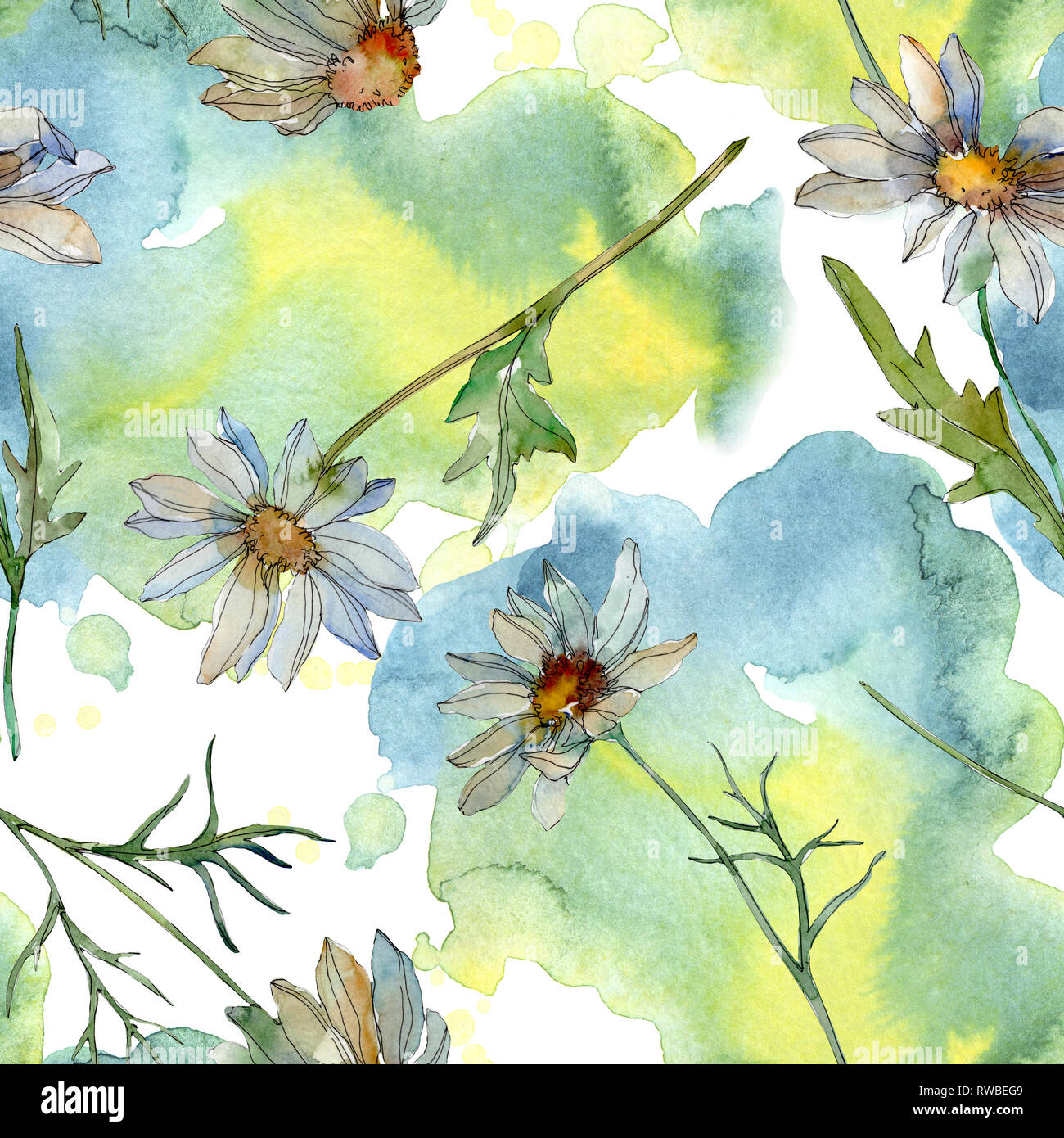 Wild Flowers Watercolor Table Runner – 13x72 Inch Floral Botanical Runner For Spring & Holidays