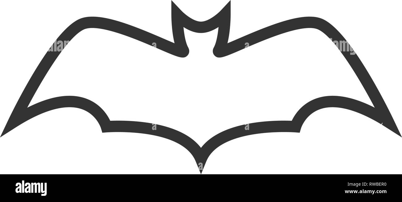 Bat animal icon design template vector isolated illustration Stock