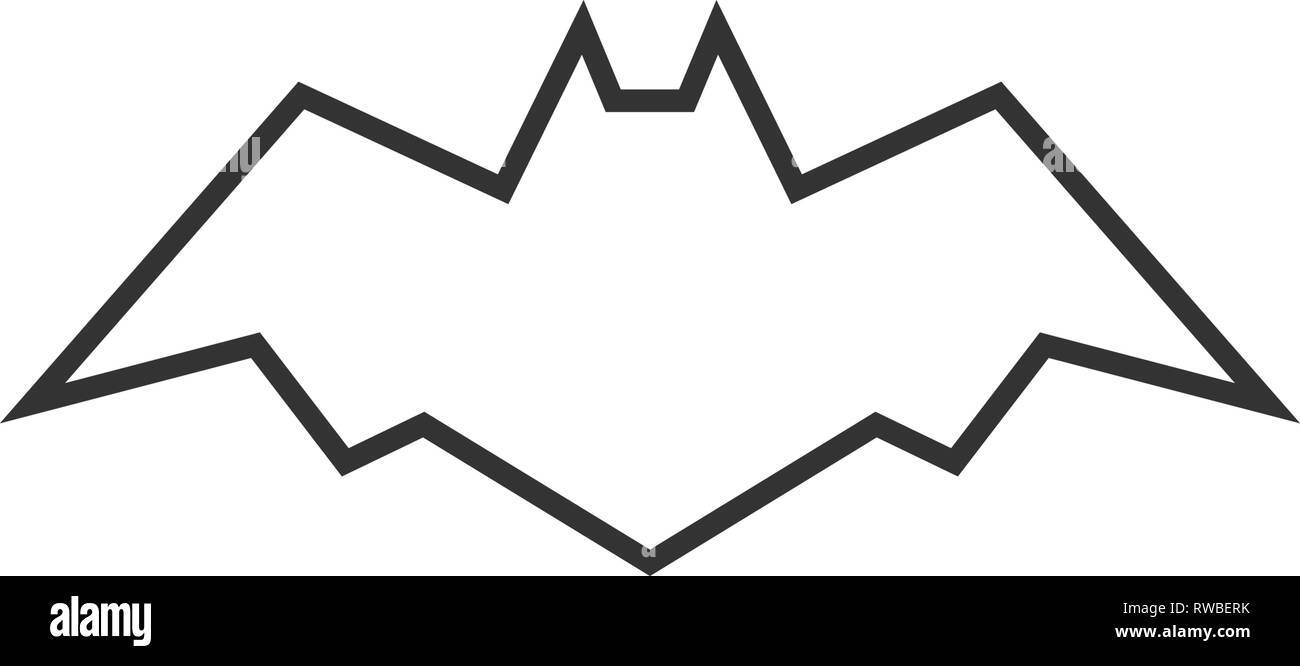 Bat animal icon design template vector isolated illustration Stock