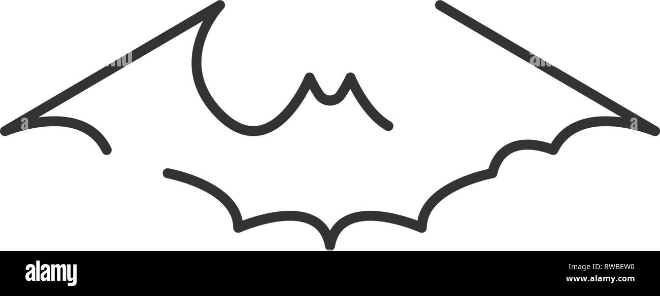 Bat animal icon design template vector isolated illustration Stock