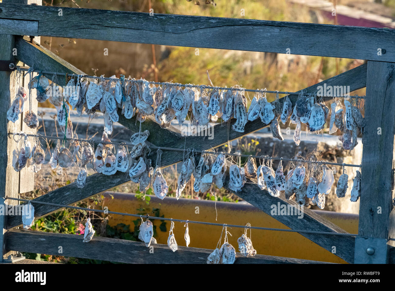 France, 2018, Copying the tradition of attaching locks to bridges ...