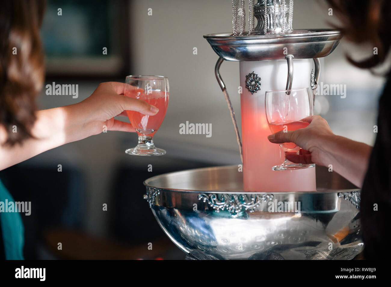 Punch Bowl At Wedding Reception Stock Photo 239357281 Alamy