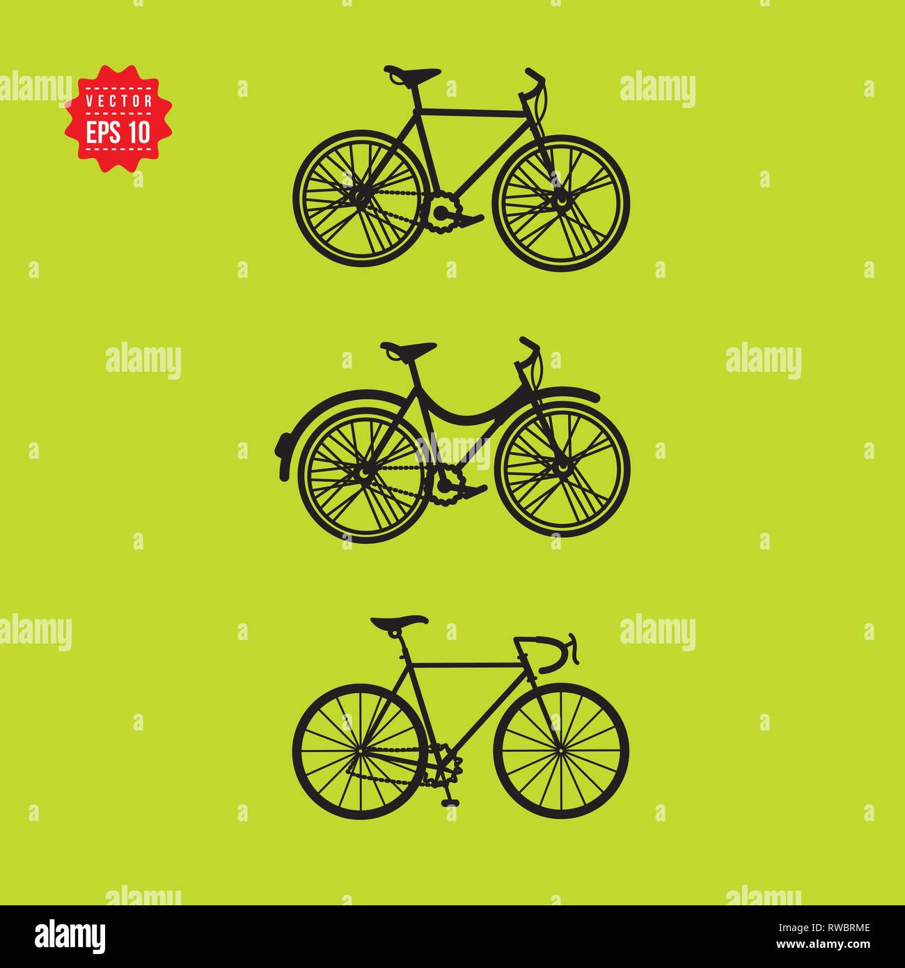 Mountain Bike Vector Logo Design Stock Photos & Mountain Bike Vector