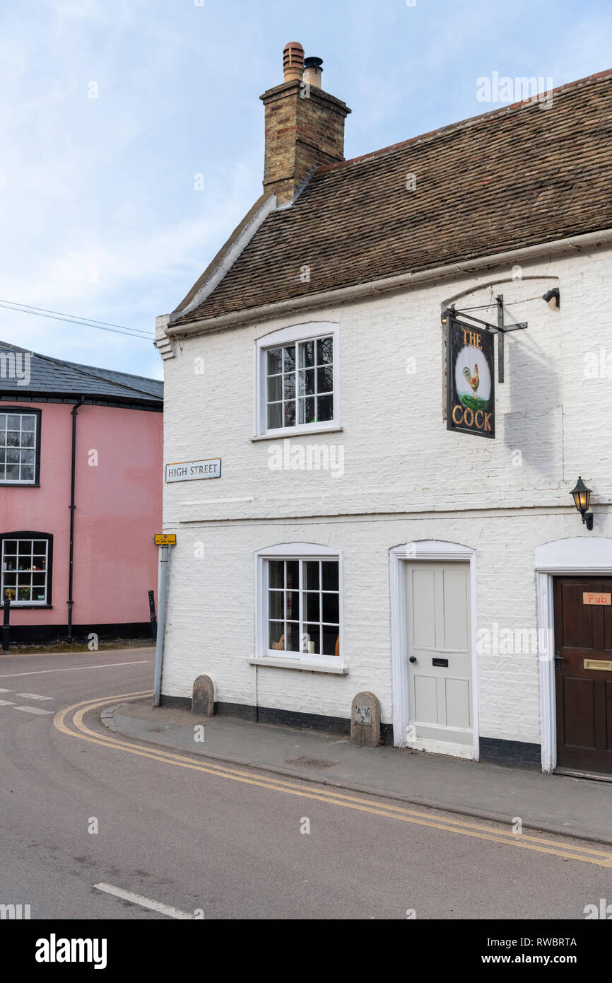 The Cock pub at Hemingford Grey Cambridgeshire UK Stock Photo Alamy