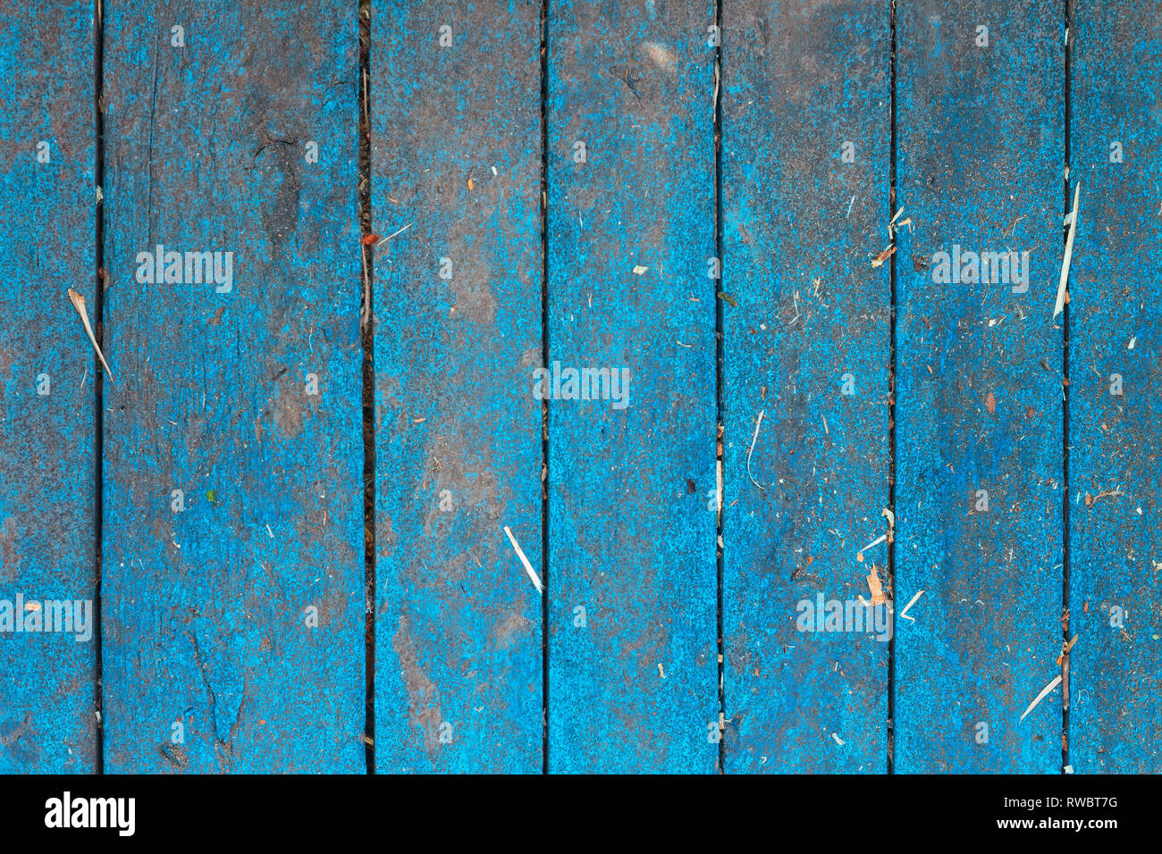 Background of blue colored wood. Blue wood background Stock Photo