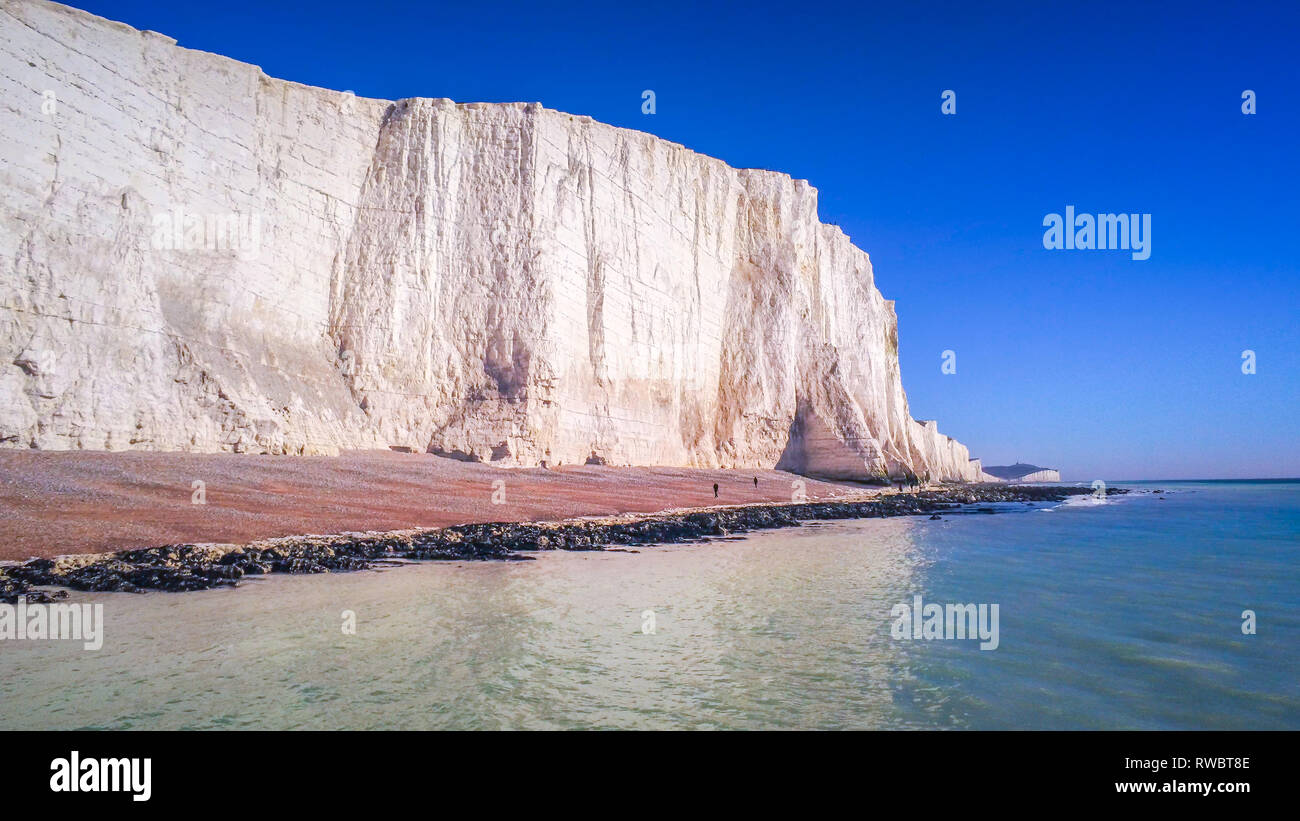 Cuckmere Haven Beach at Seven Sisters England Stock Photo Alamy