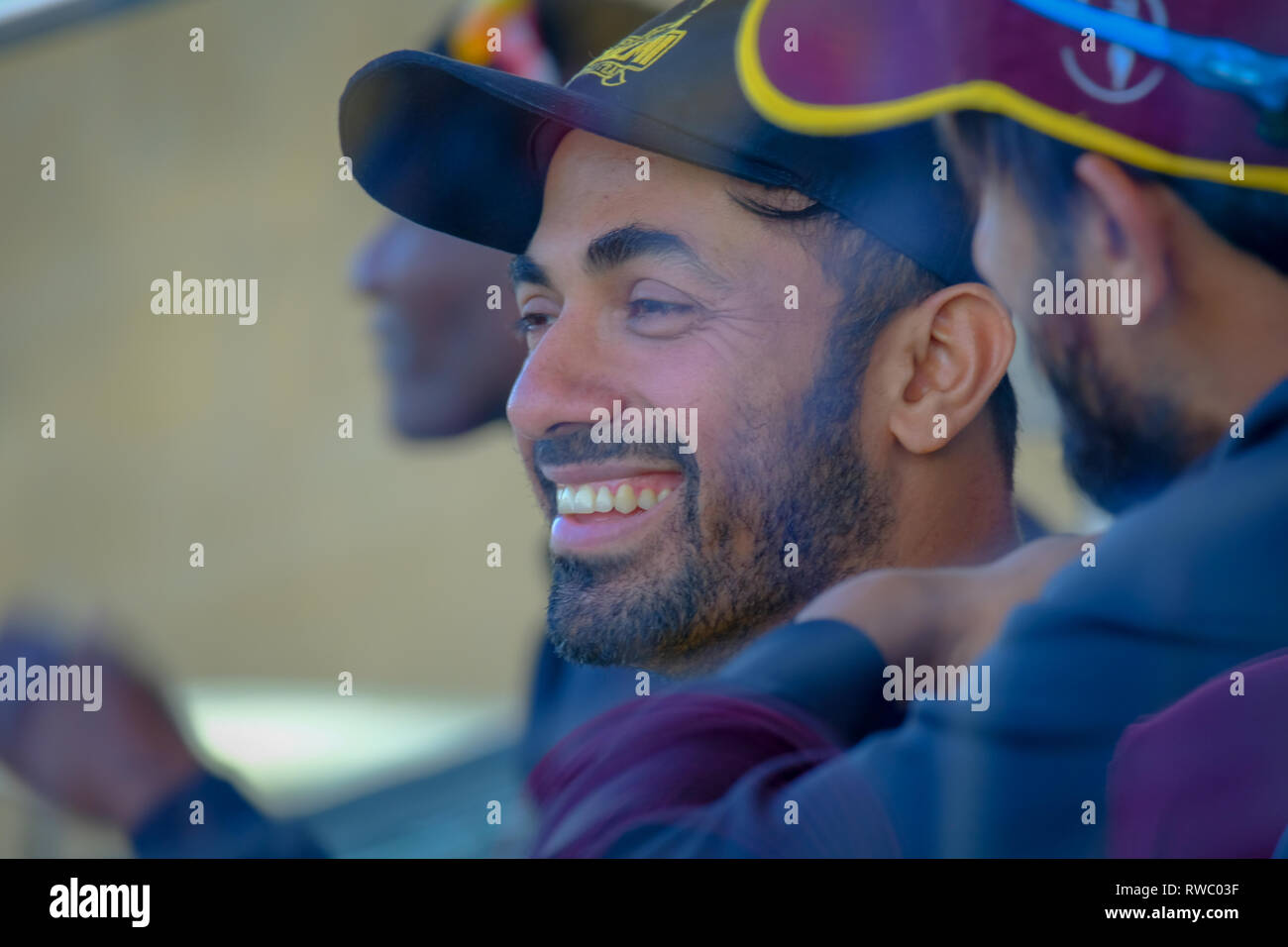 Waheed Raza Abu Dhabi, UAE. 5th Mar 2019. Pakistan Super League 2019/ Pakistani ...