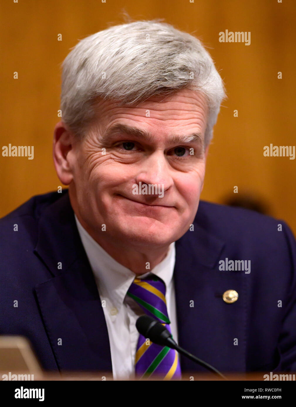 Washington, United States Of America. 05th Mar, 2019. United States Senator Bill Cassidy (Republican of Louisiana) presides during the United States Senate Committee on Health, Education, Labor and Pensions Committee hearing on 'Vaccines Save Lives: What Is Driving Preventable Disease Outbreaks?' on Capitol Hill in Washington, DC on Tuesday, March 5, 2018. Credit: Ron Sachs/CNP | usage worldwide Credit: dpa/Alamy Live News Stock Photo