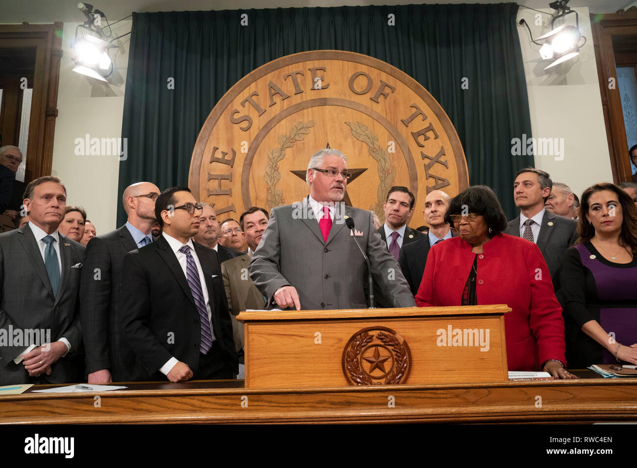 At a press conference in the Texas Capitol, Texas House Public