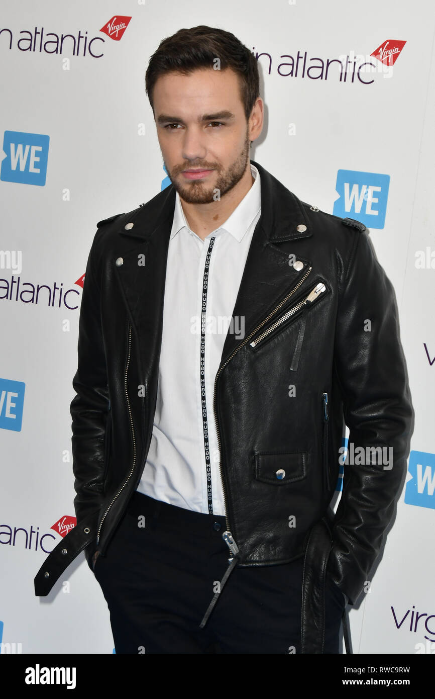 London, UK. 06th Mar, 2019. Liam Payne at WE Day UK at Wembley Arena, London, Uk 6 March 2019. Credit: Picture Capital/Alamy Live News Stock Photo