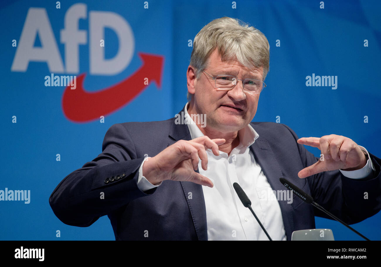 Osterhofen, Germany. 06th Mar, 2019. Jörg Meuthen, AfD spokesman and ...